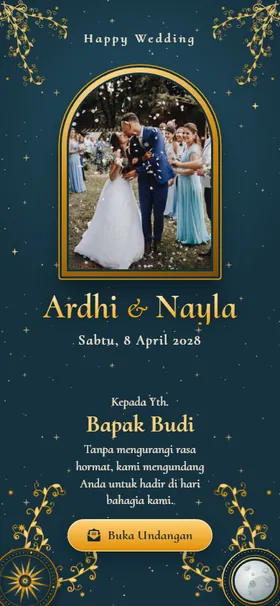 Sampul undangan Nurul Qamar
