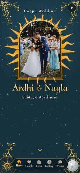 Tampilan awal undangan Nurul Qamar
