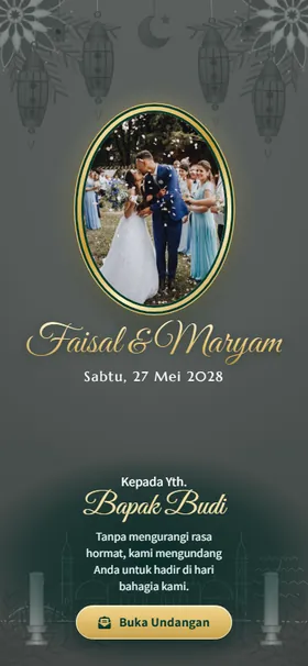 Sampul undangan Cahaya Teduh