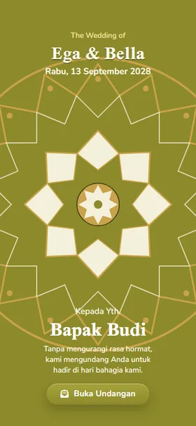 Sampul undangan Kubah Zaitun