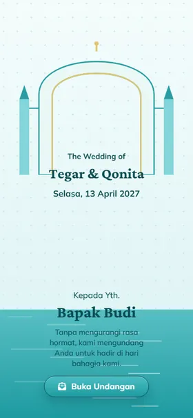 Sampul undangan Kolam Cermin Tosca