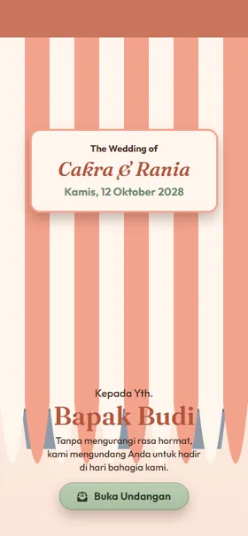 Sampul undangan Kanopi Toko Bunga