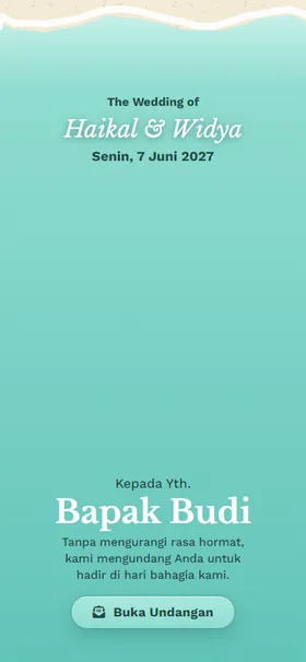 Sampul undangan Pasang Surut Aqua
