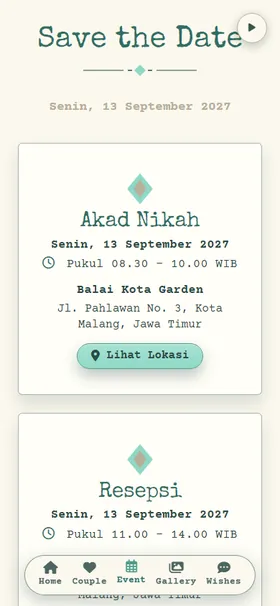 Acara Mesin Tik Mint