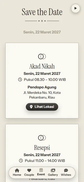 Detail acara undangan Sketsa Satu Garis