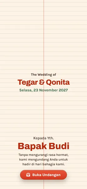 Sampul Pesawat Kertas Tomat