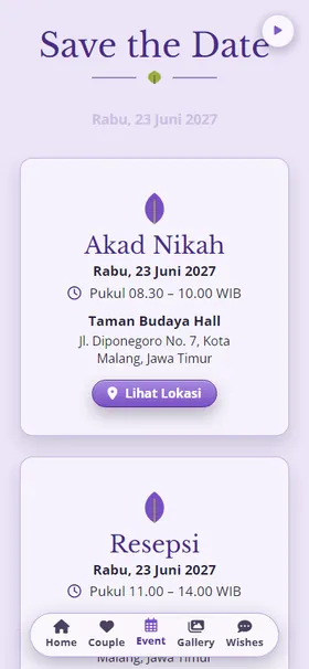 Acara Barisan Lavender