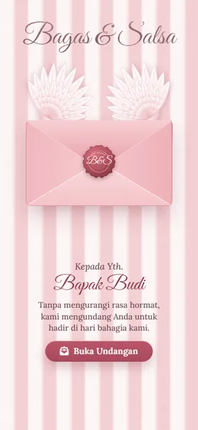 Sampul undangan Surat Bersayap