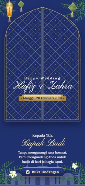 Sampul undangan Gerbang Ketupat