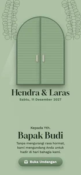 Sampul undangan Sage Studio