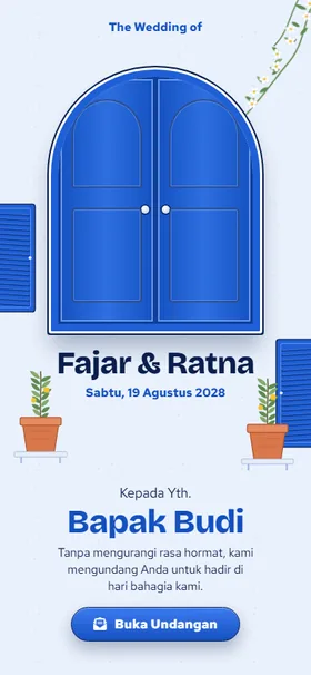 Sampul undangan Lorong Kobalt