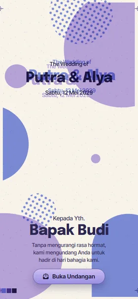 Sampul undangan Cetak Lavender