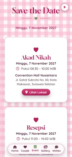 Detail acara undangan Piknik Berry