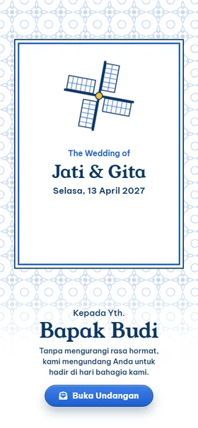 Sampul undangan Kincir Delft