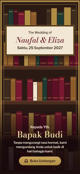 Sampul undangan Rak Rahasia Bordeaux