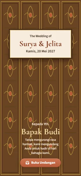 Sampul undangan Gebyok Terakota
