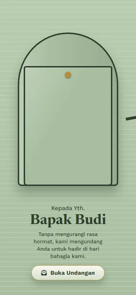 Sampul undangan Kotak Pos Sage