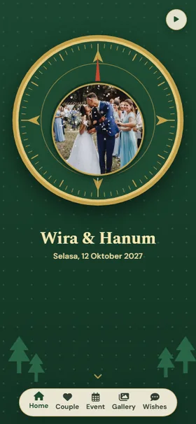 Tampilan awal undangan Kompas Rimba
