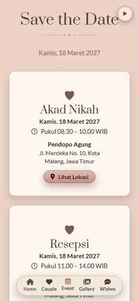 Acara Kotak Cokelat Mocha